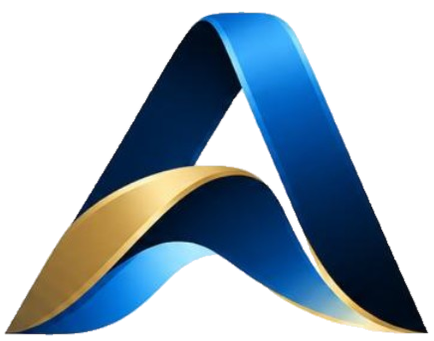 Al Ahd Al Rasekh blue and gold A emblem